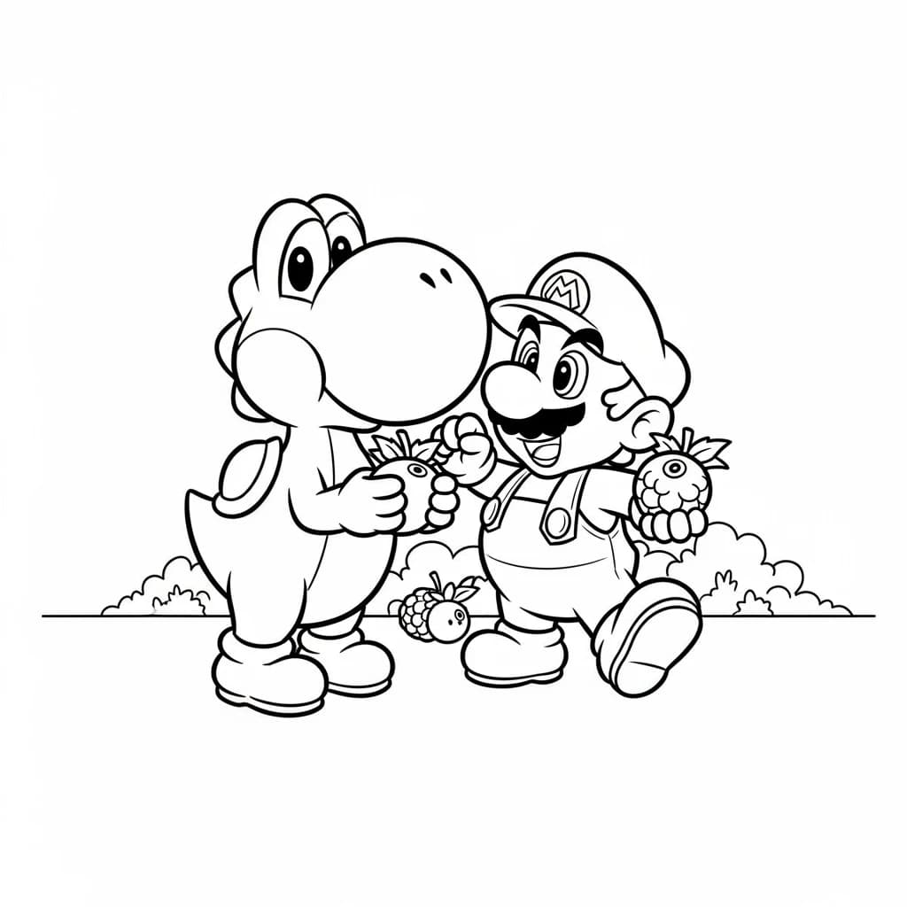 Desenhos do Mario Bros para Colorir e Imprimir