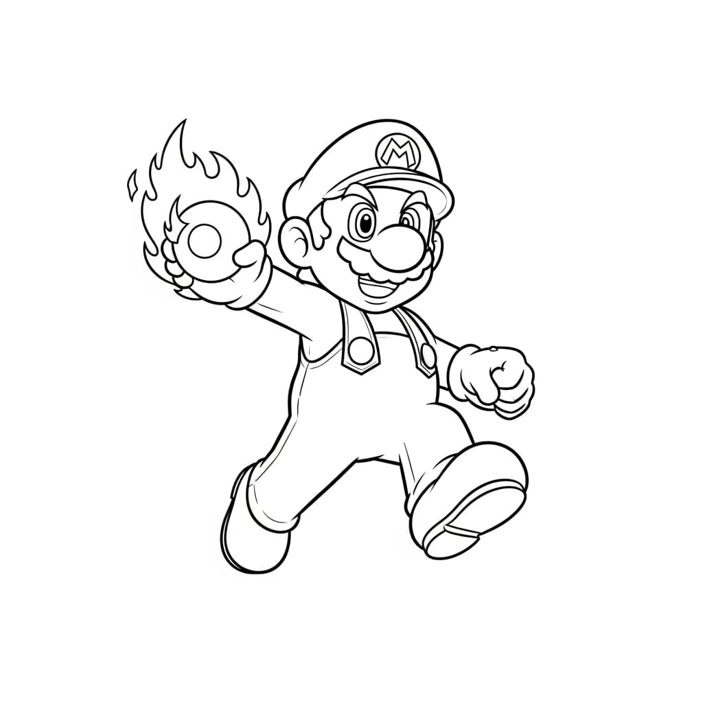 Desenhos do Mario Bros para Colorir e Imprimir