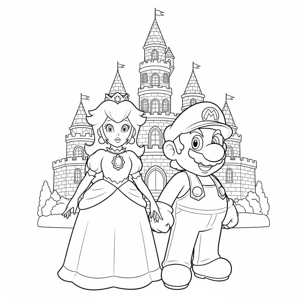 Desenhos do Mario Bros para Colorir e Imprimir