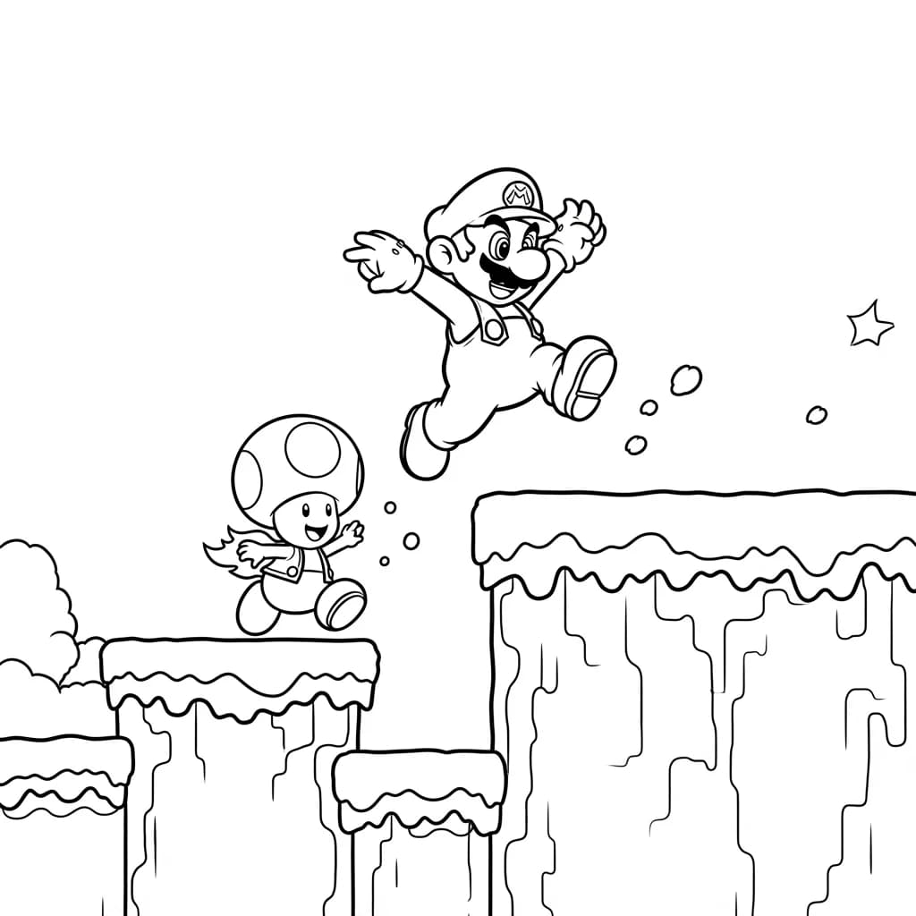 Desenhos do Mario Bros para Colorir e Imprimir