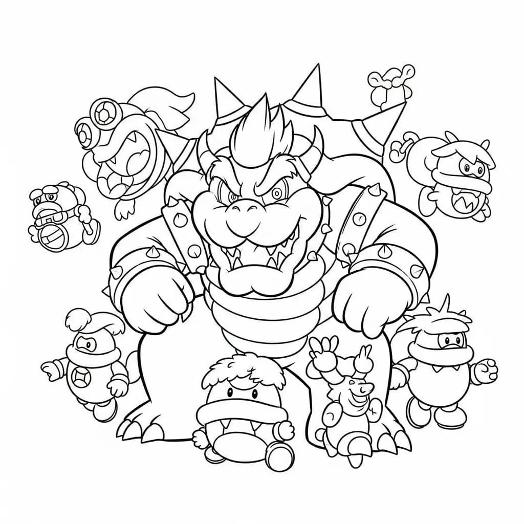 Desenhos do Mario Bros para Colorir e Imprimir