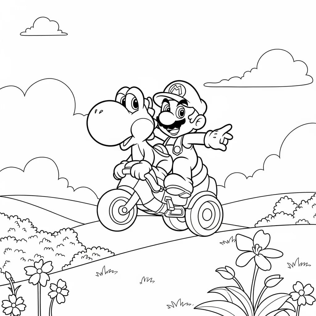 Desenhos do Mario Bros para Colorir e Imprimir