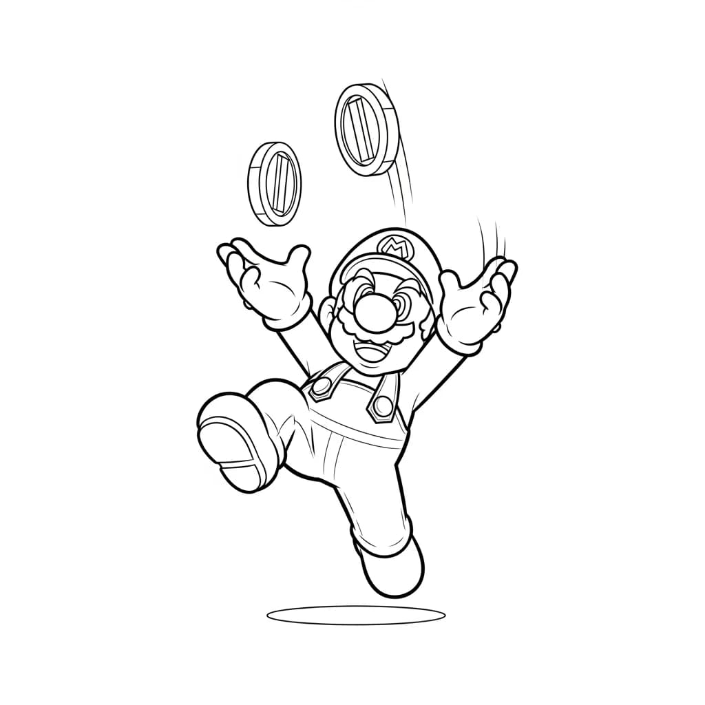 Desenhos do Mario Bros para Colorir e Imprimir