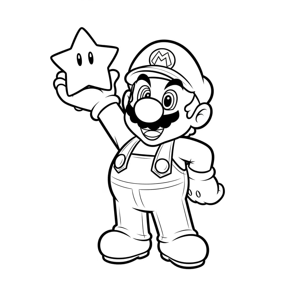 Desenhos do Mario Bros para Colorir e Imprimir