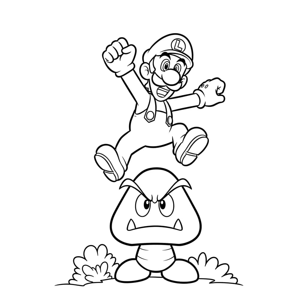 Desenhos do Mario Bros para Colorir e Imprimir