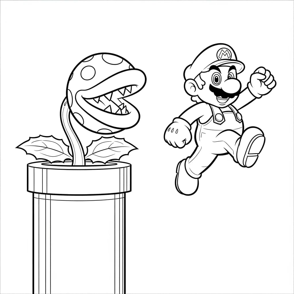 Desenhos do Mario Bros para Colorir e Imprimir
