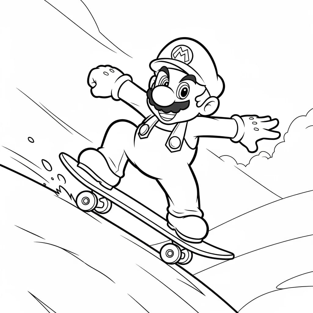 Desenhos do Mario Bros para Colorir e Imprimir