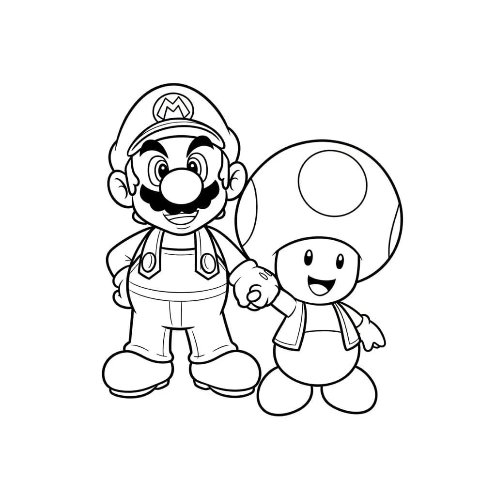 Desenhos do Mario Bros para Colorir e Imprimir
