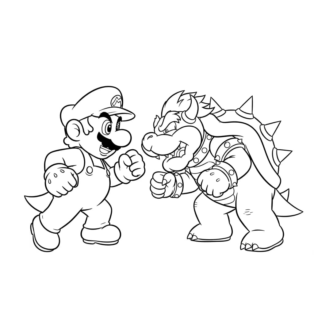 Desenhos do Mario Bros para Colorir e Imprimir