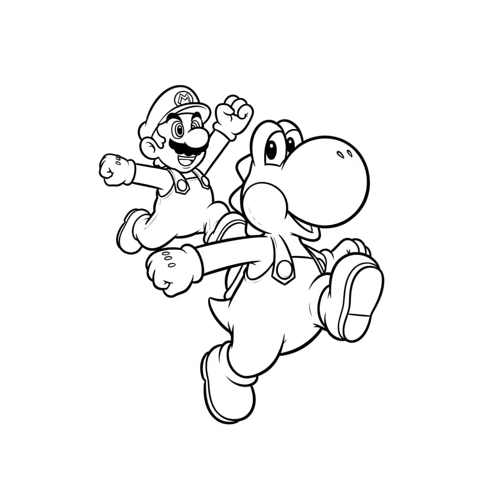 Desenhos do Mario Bros para Colorir e Imprimir
