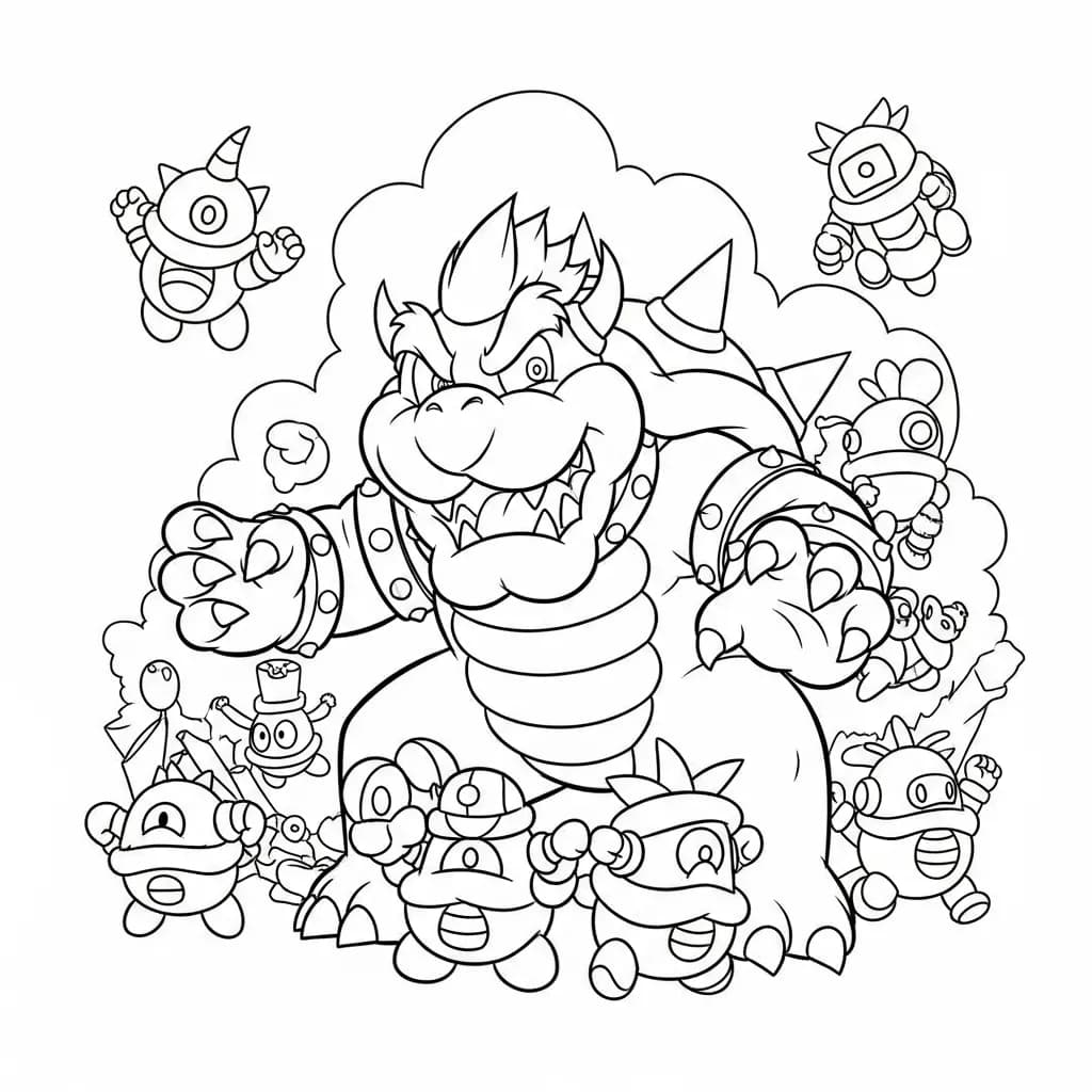 Desenhos do Mario Bros para Colorir e Imprimir
