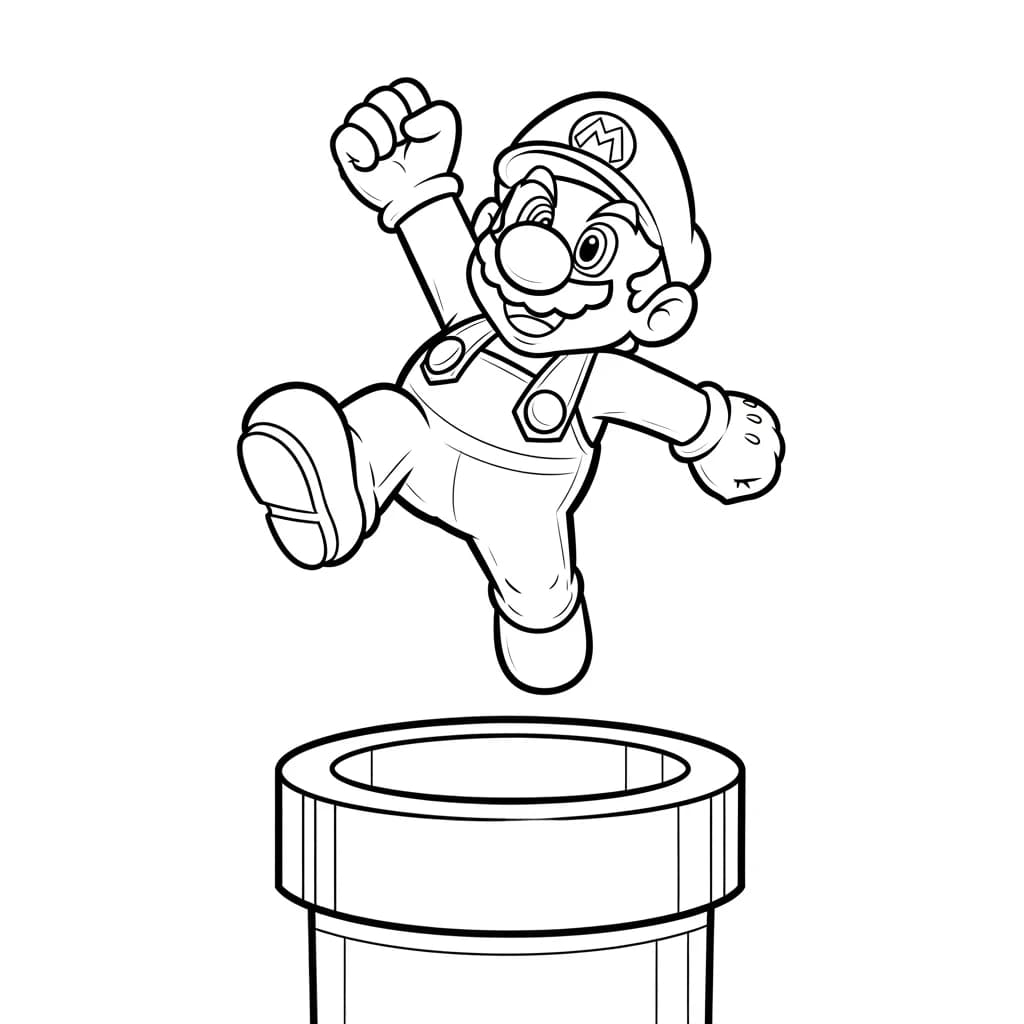 Desenhos do Mario Bros para Colorir e Imprimir