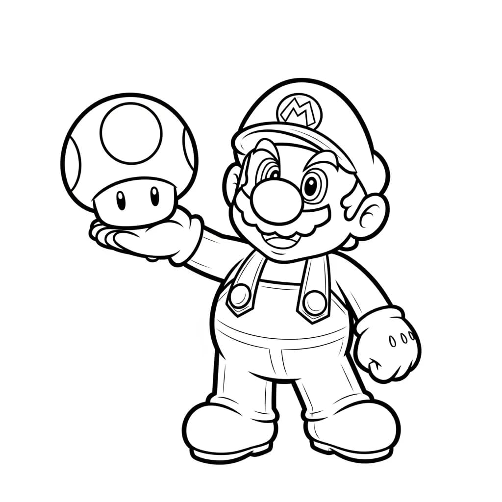 Desenhos do Mario Bros para Colorir e Imprimir