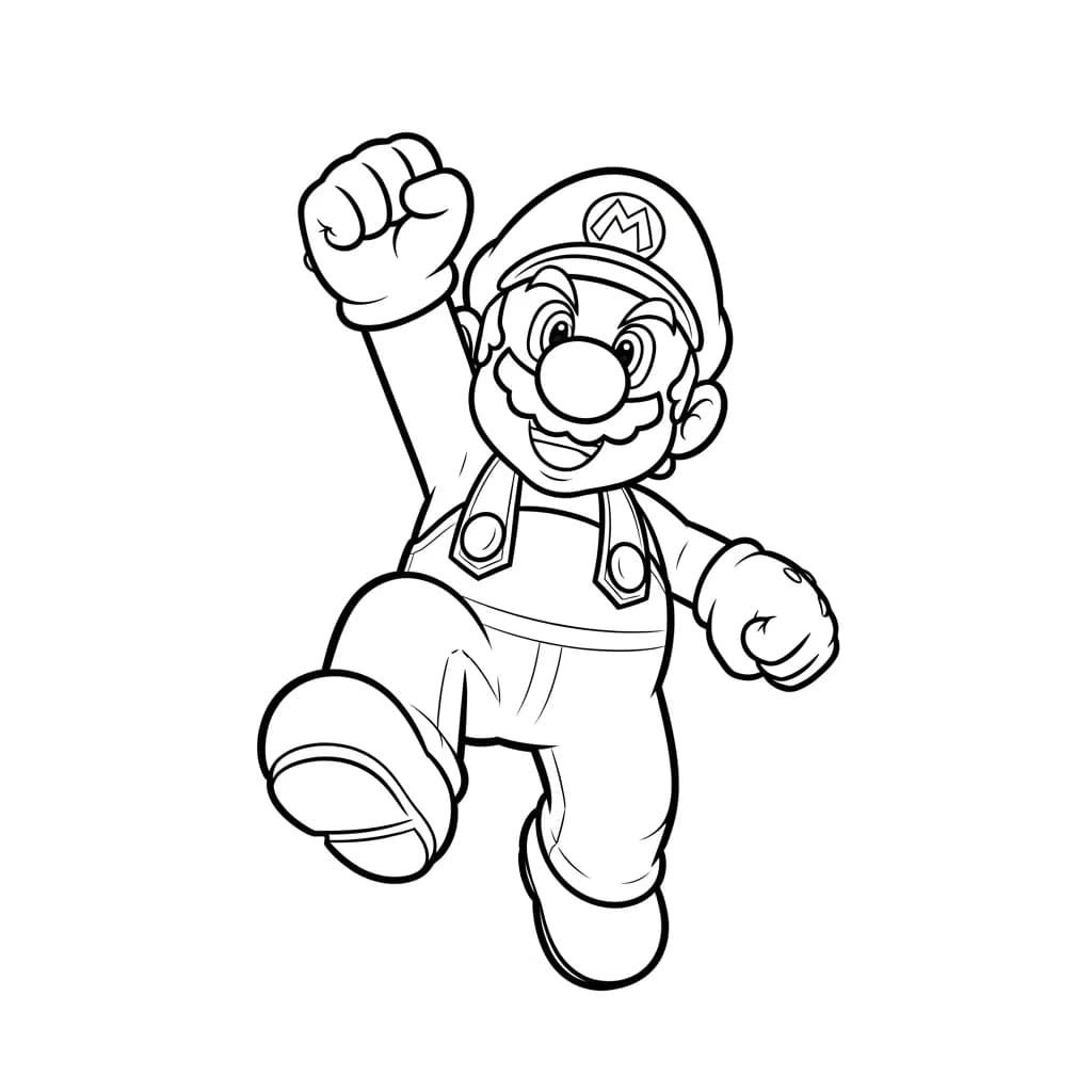 Desenhos do Mario Bros para Colorir e Imprimir