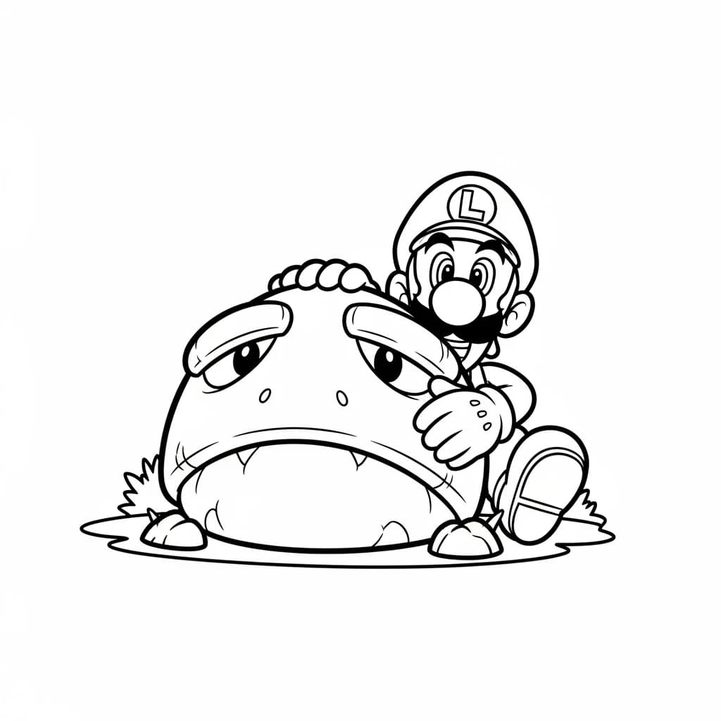 Desenhos do Mario Bros para Colorir e Imprimir