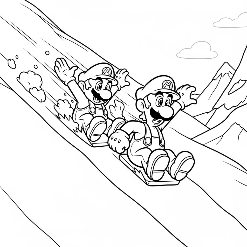 Desenhos do Mario Bros para Colorir e Imprimir