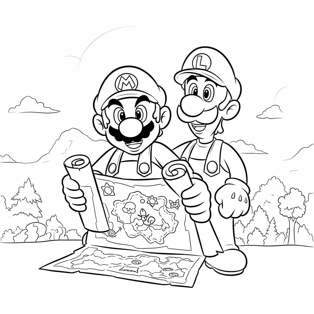 Desenhos do Mario Bros para Colorir e Imprimir