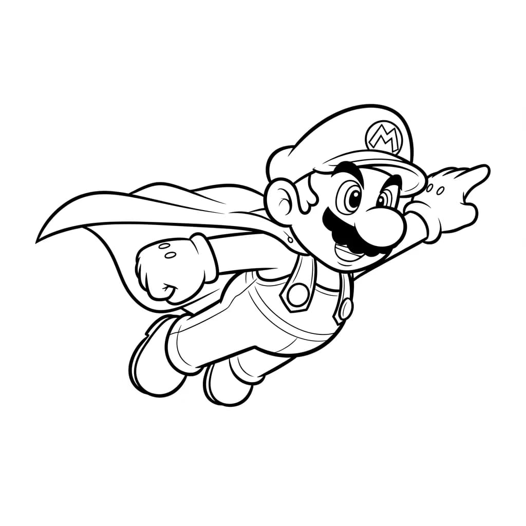 Desenhos do Mario Bros para Colorir e Imprimir