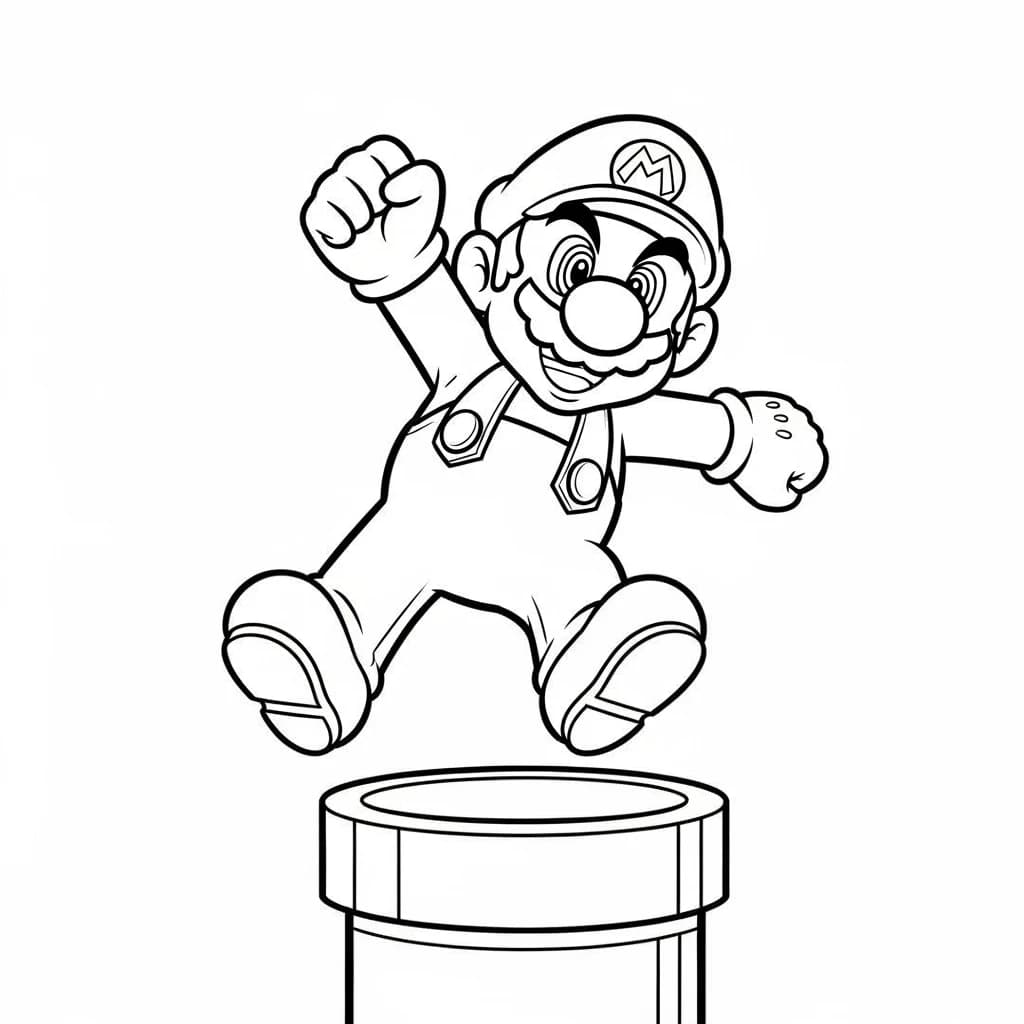 Desenhos do Mario Bros para Colorir e Imprimir