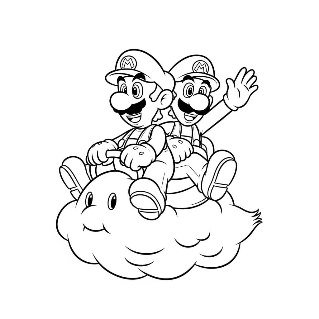 Desenhos do Mario Bros para Colorir e Imprimir