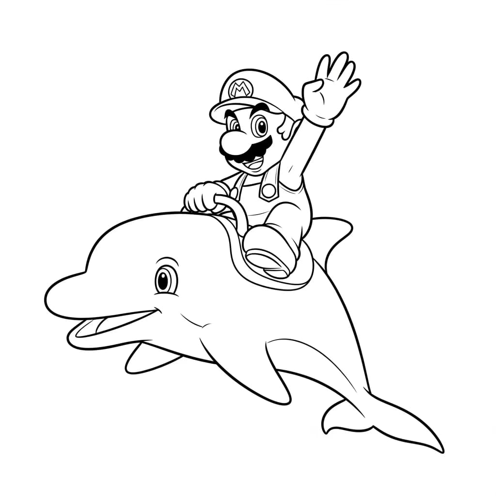 Desenhos do Mario Bros para Colorir e Imprimir