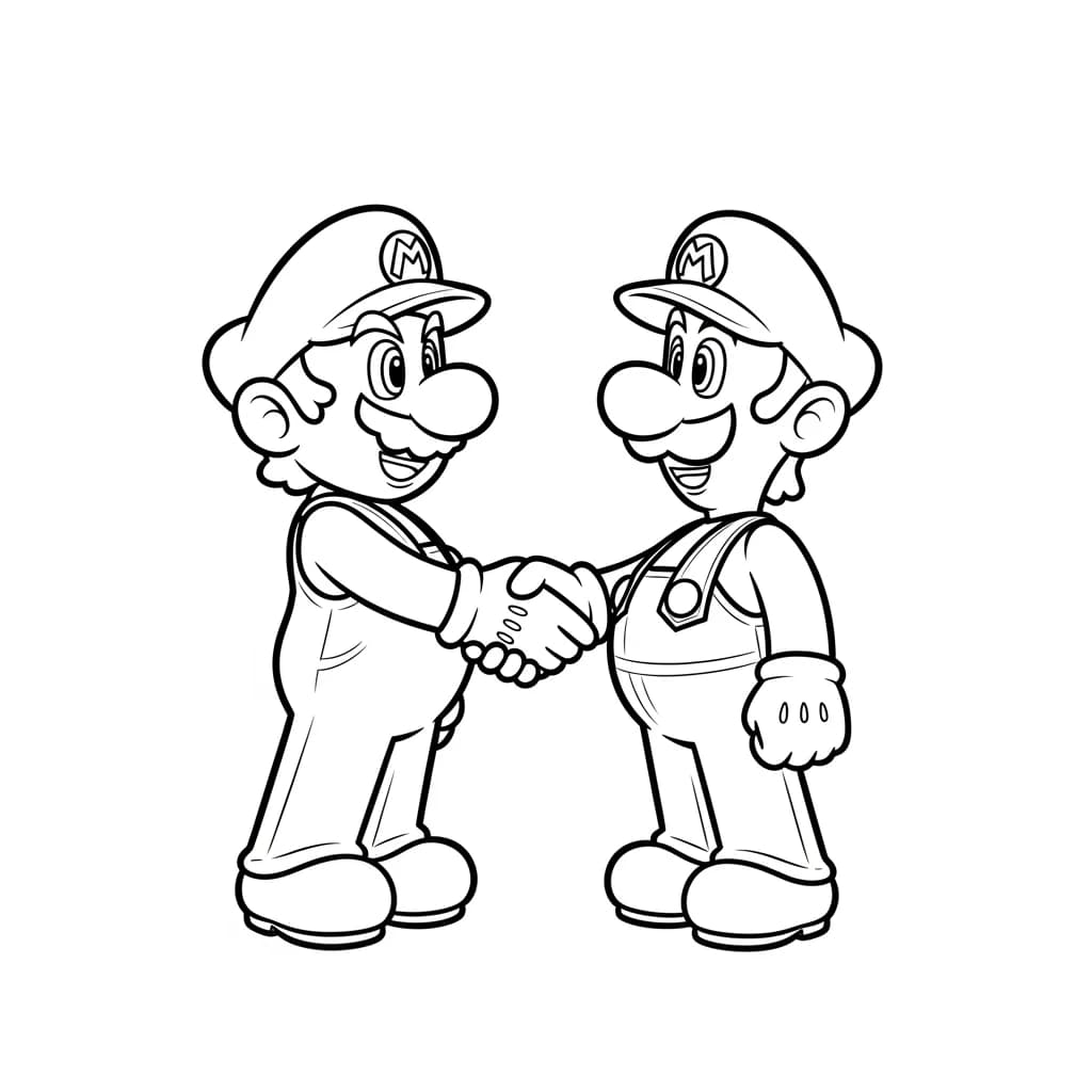 Desenhos do Mario Bros para Colorir e Imprimir