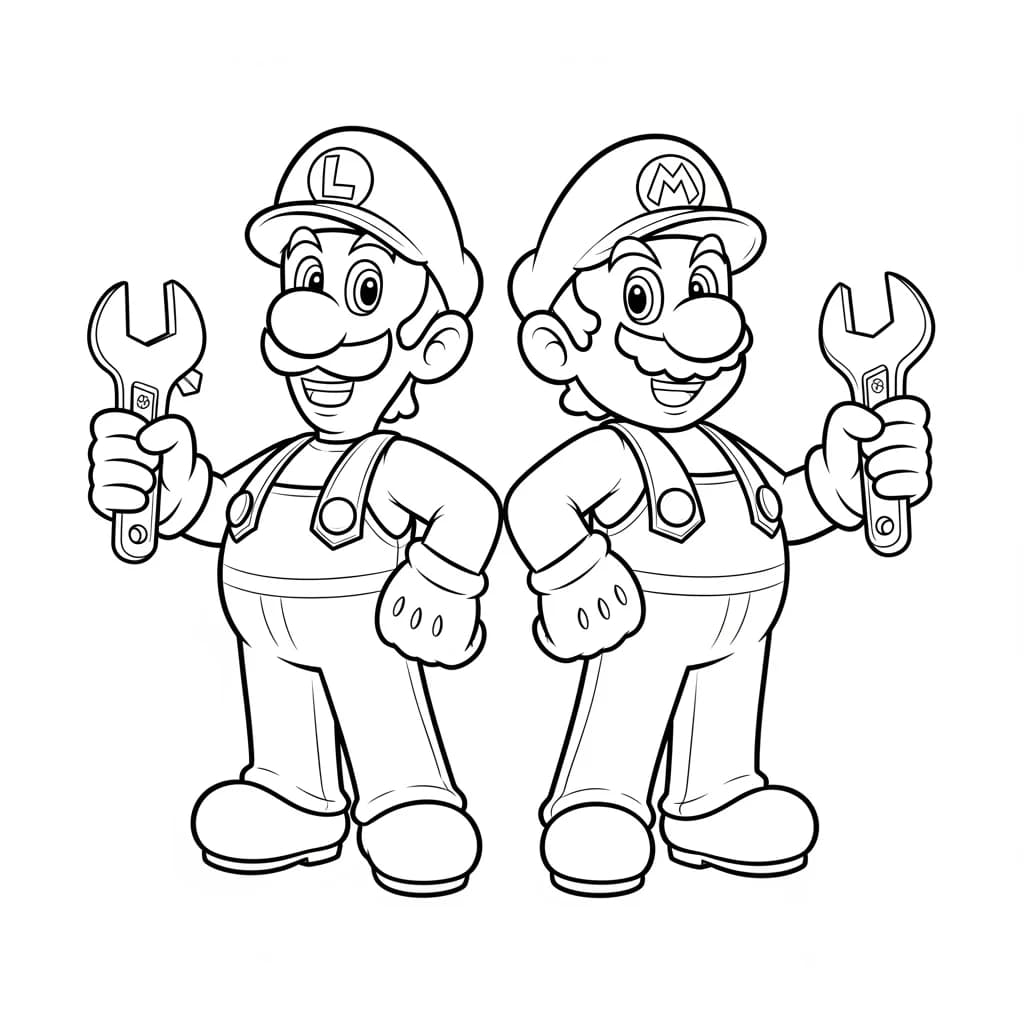 Desenhos do Mario Bros para Colorir e Imprimir