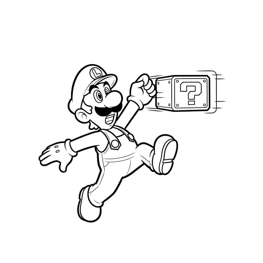 Desenhos do Mario Bros para Colorir e Imprimir