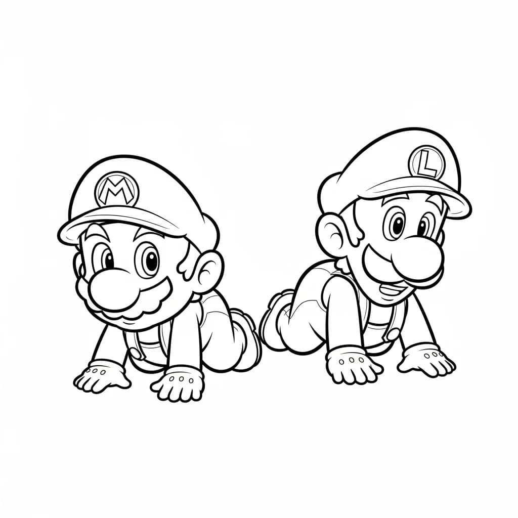 Desenhos do Mario Bros para Colorir e Imprimir