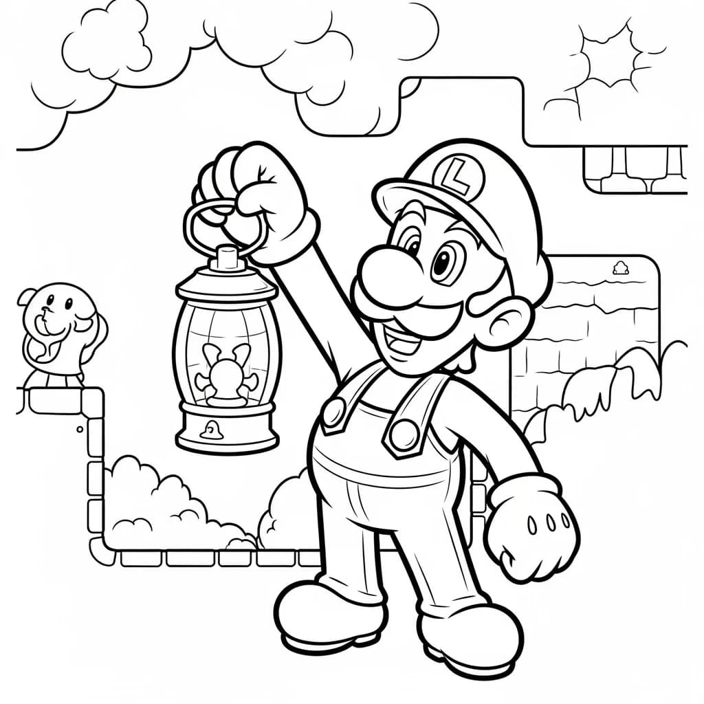 Desenhos do Mario Bros para Colorir e Imprimir