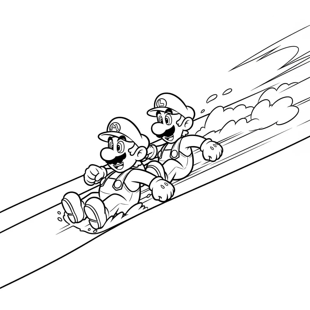 Desenhos do Mario Bros para Colorir e Imprimir