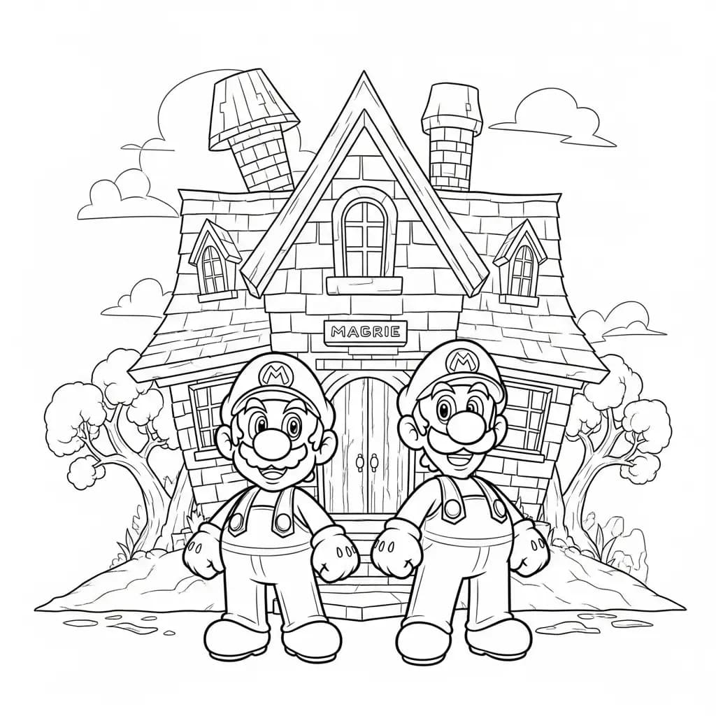 Desenhos do Mario Bros para Colorir e Imprimir