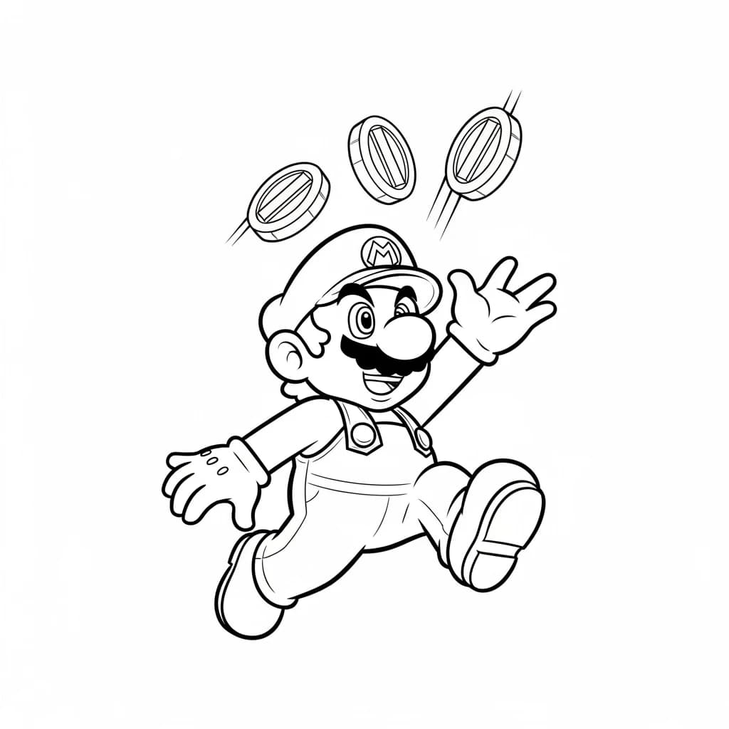 Desenhos do Mario Bros para Colorir e Imprimir