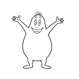 desenho de Barbapapa para colorir