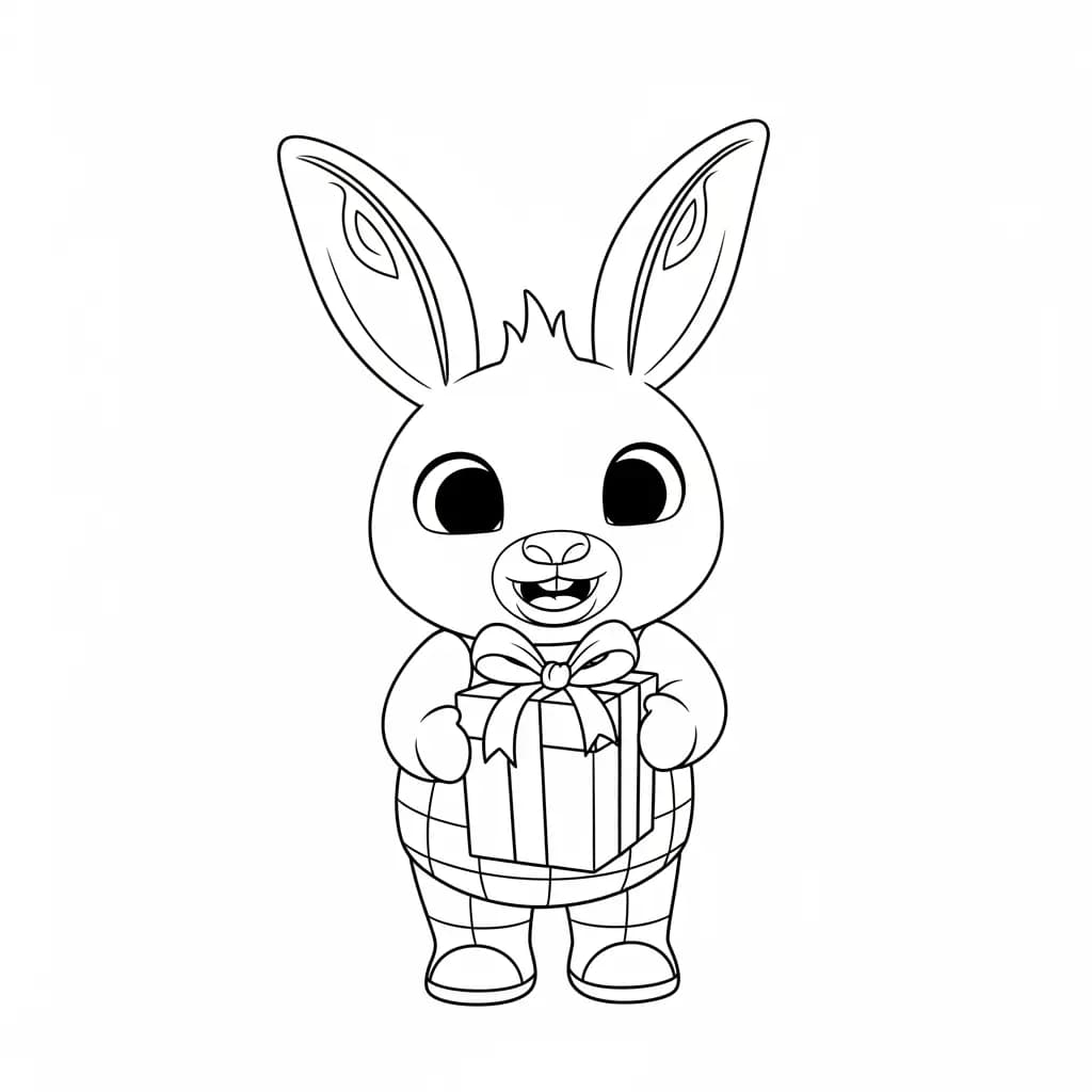 desenho de Bing Bunny para imprimir e colorir
