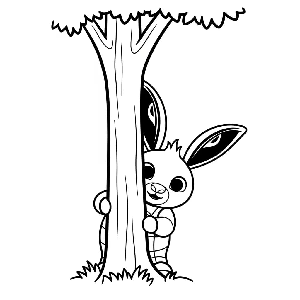 desenho de Bing Bunny para imprimir e colorir