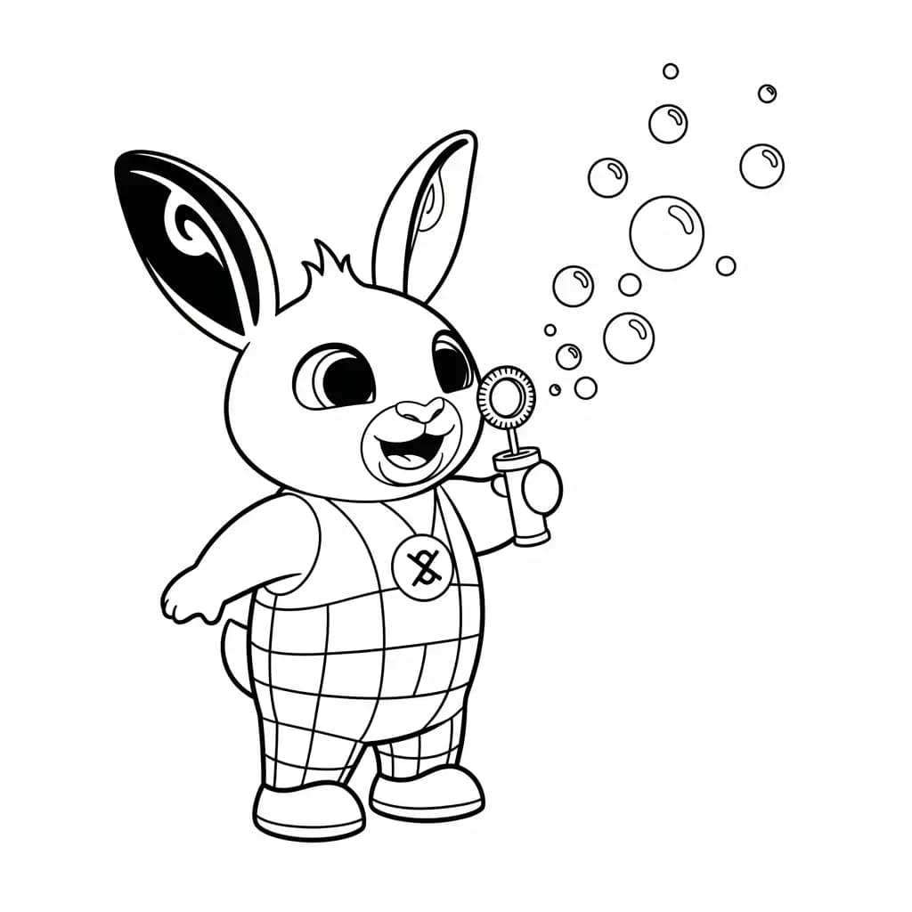 desenho de Bing Bunny para imprimir e colorir