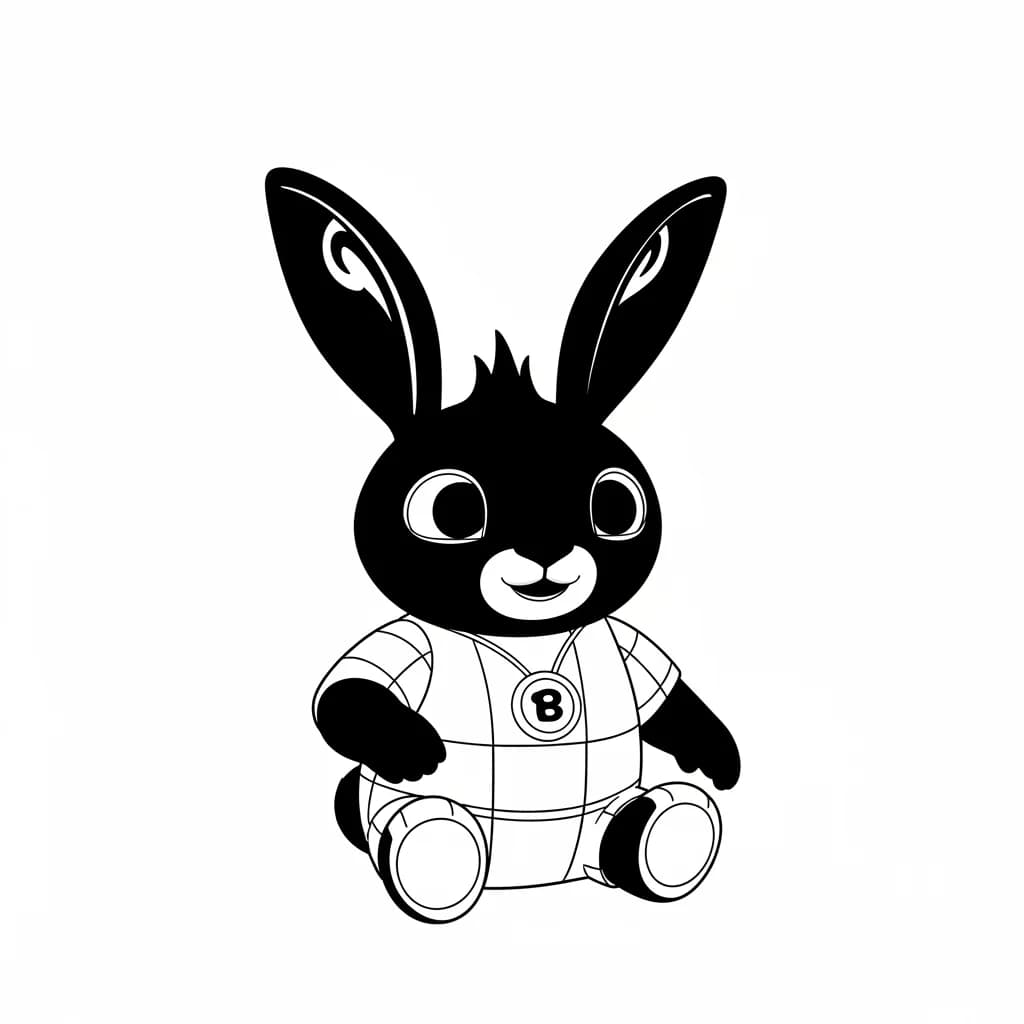 desenho de Bing Bunny para imprimir e colorir