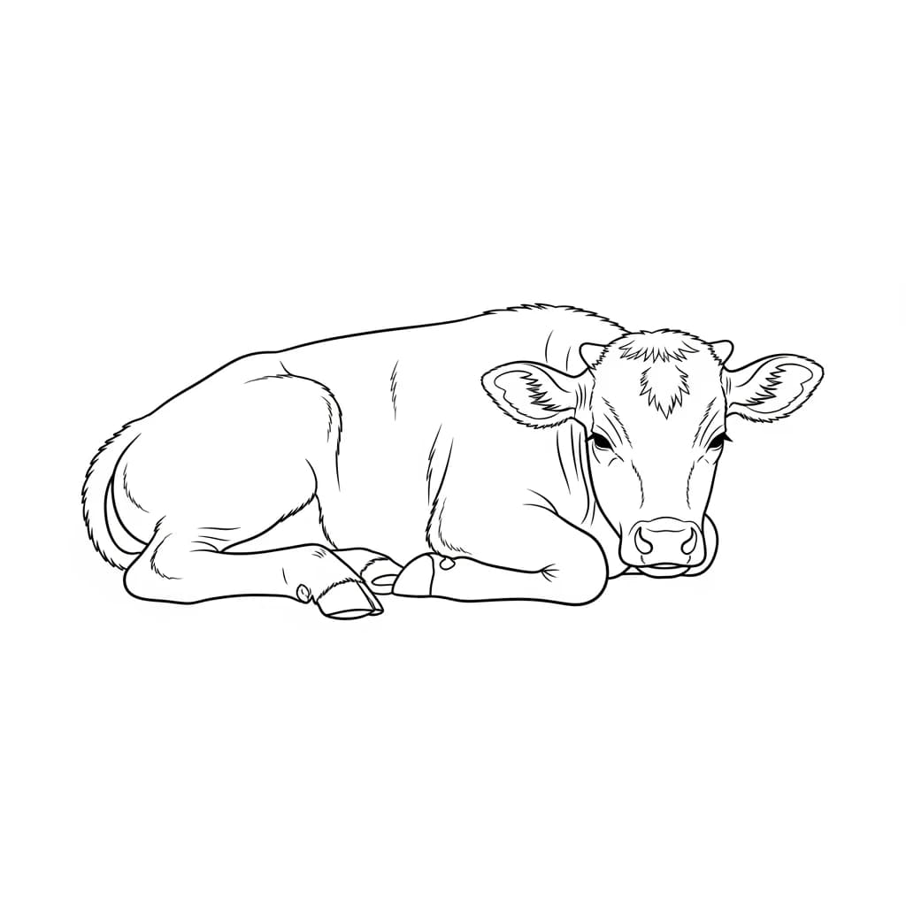 desenho de boi para colorir