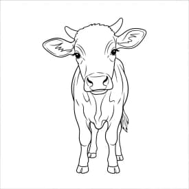 desenho de boi para colorir