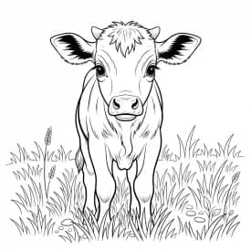 desenho de boi para colorir