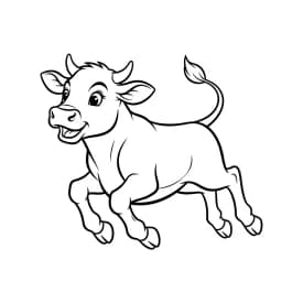 desenho de boi para colorir