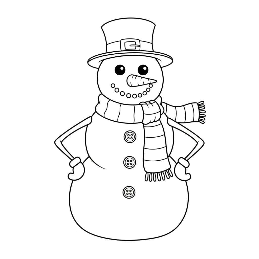 desenho-de-boneco-de-neve-para-colorir