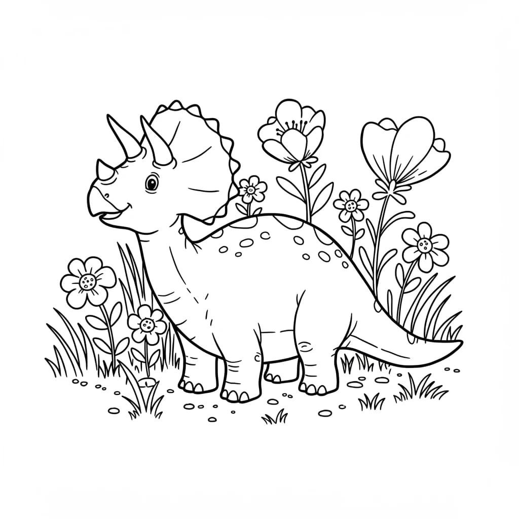 Desenho de Dinossauro para Colorir