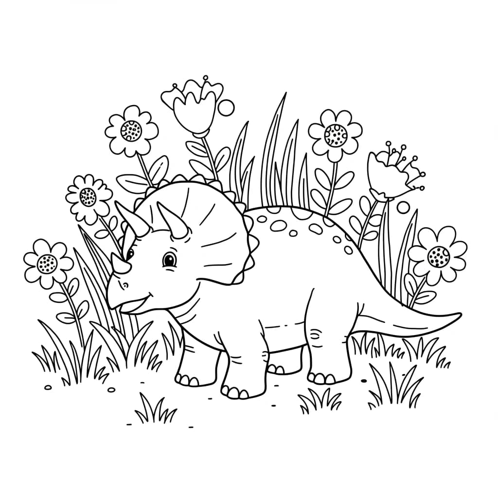 Desenho de Dinossauro para Colorir
