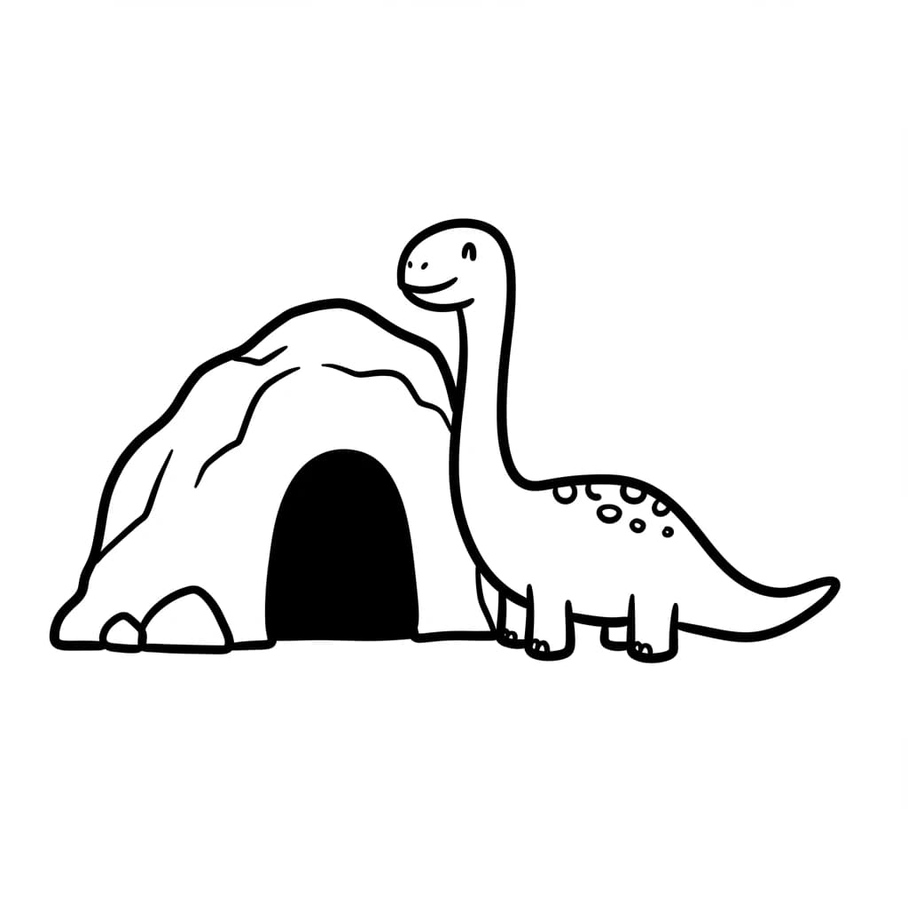 Desenho de Dinossauro para Colorir