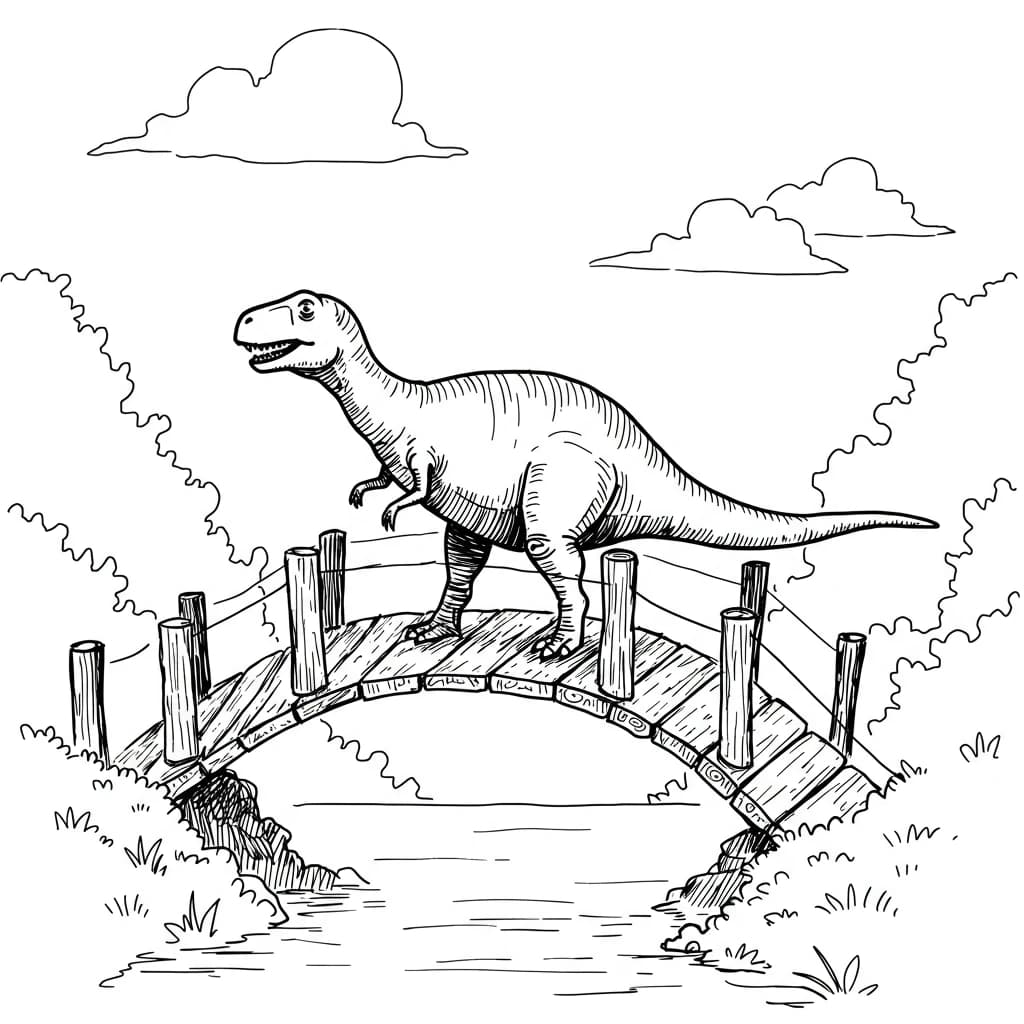 Desenho de Dinossauro para Colorir