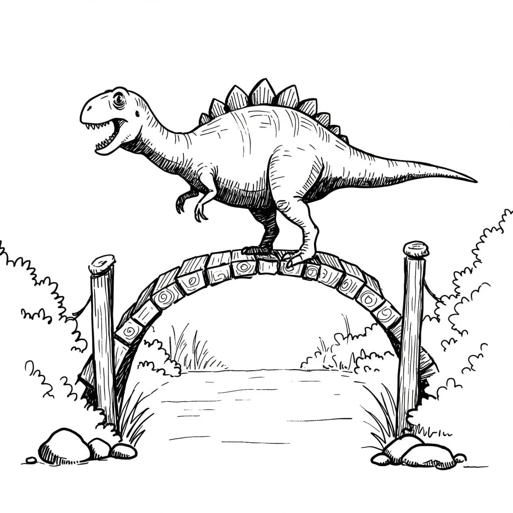 Desenho de Dinossauro para Colorir