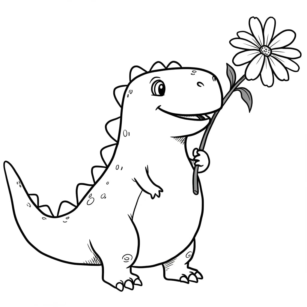 Desenho de Dinossauro para Colorir