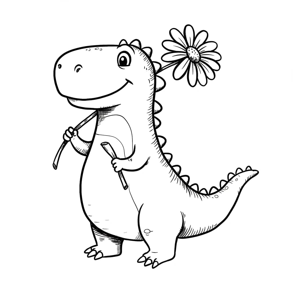 Desenho de Dinossauro para Colorir